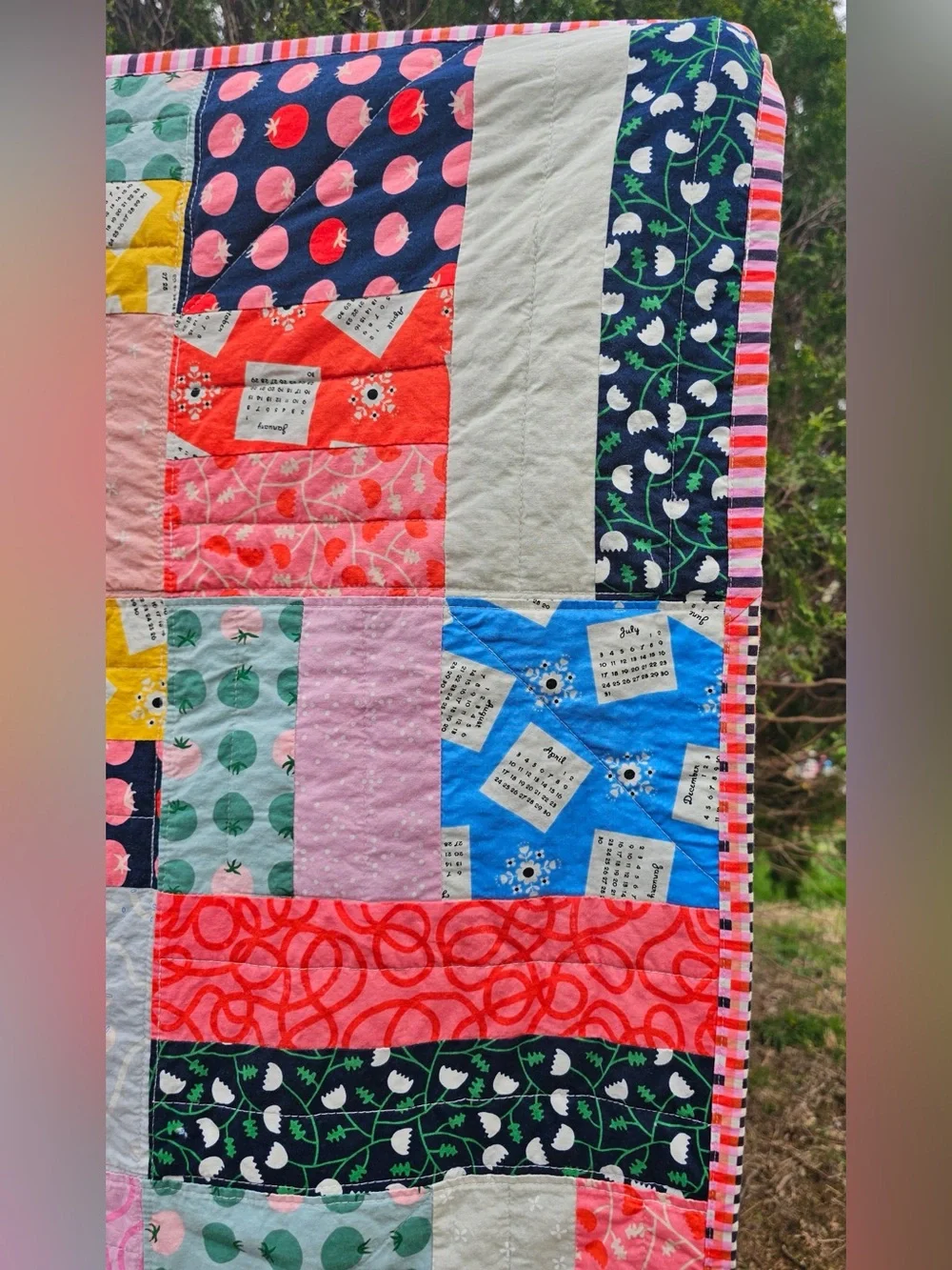 Handmade Patchwork Quilt: Ruby Star Society Tomato Tomahto Vintage Style